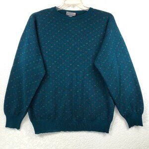 Tricots St. Raphael Library Green Wool Sweater Size XL